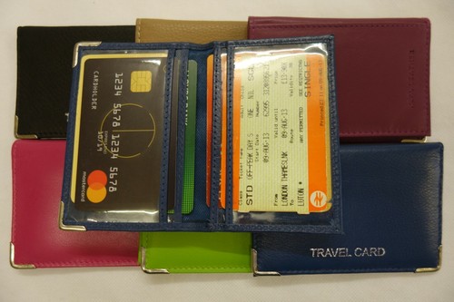 Leather travel pass bus - leather,