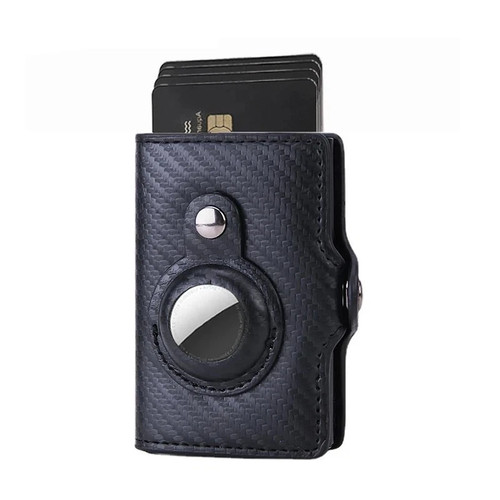 Leather airtag wallet card - leather,