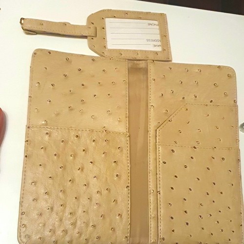 Beige leather look animal - look,
