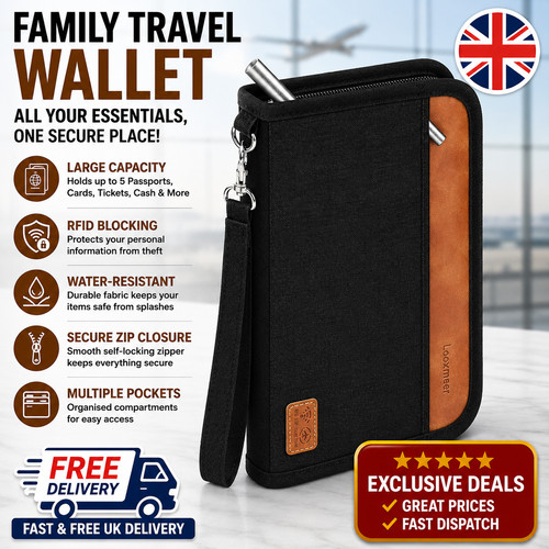 Family travel wallet rfid - family,