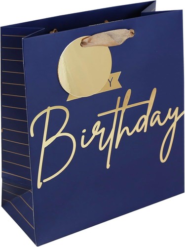 Eurowrap blue and gold happy - blue,