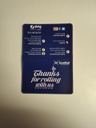 First scot rail oyster card - first,