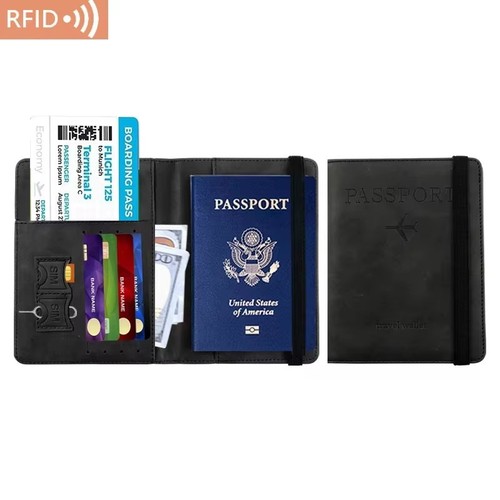 Unisex leather passport - leather,