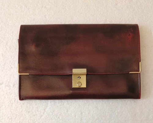 Vintage leather travel wallet - vintage,