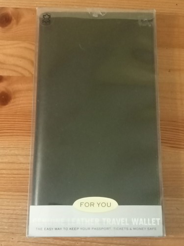 Leather travel wallet new - travel,