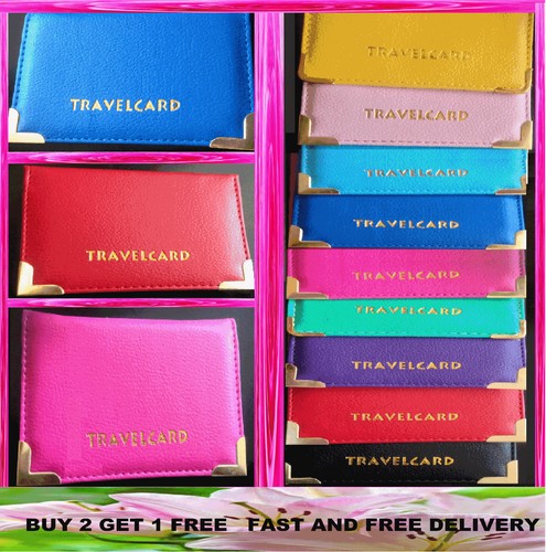 Leather oyster card travel - card,