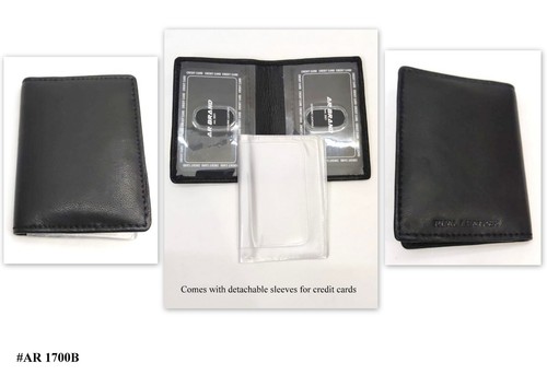 Real leather travel card - real,