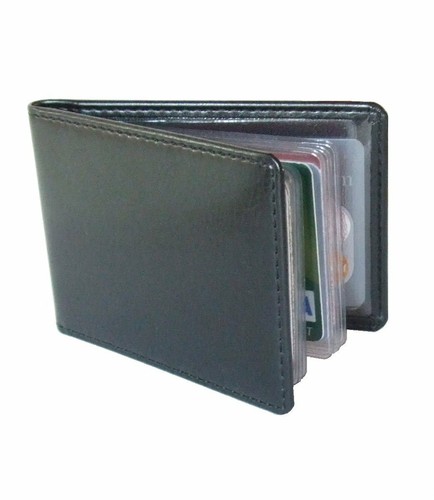 Leather travel card holder - travel,