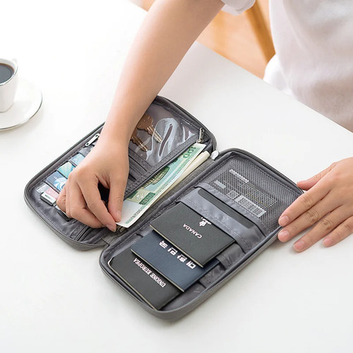Small travel wallet passport - small,