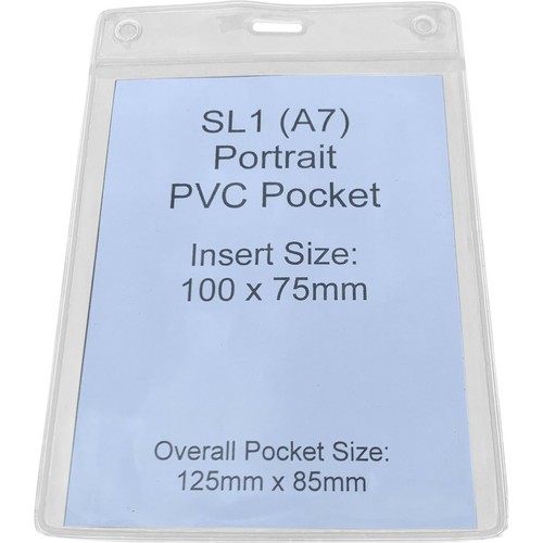 Pvc clear portrait - clear, wallet